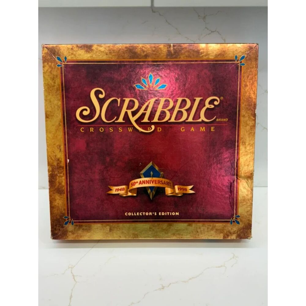 Scrabble 50th Anniversary Collector's Edition Crossword Game - Good